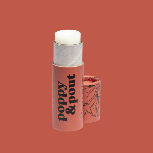 pomegranate peach lip balm 2